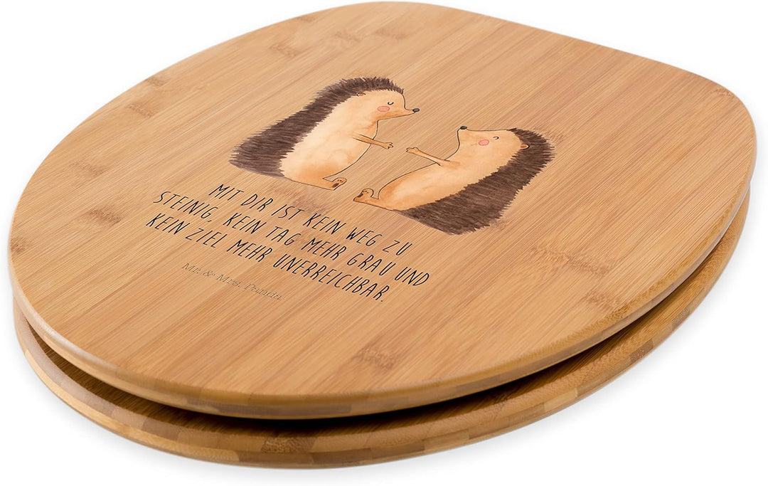 Mr. & Mrs. Panda Motiv WC Sitz Igel Liebe - Geschenk, Ehefrau, Heiratsantrag, WC-Sitz, Liebesgeschen
