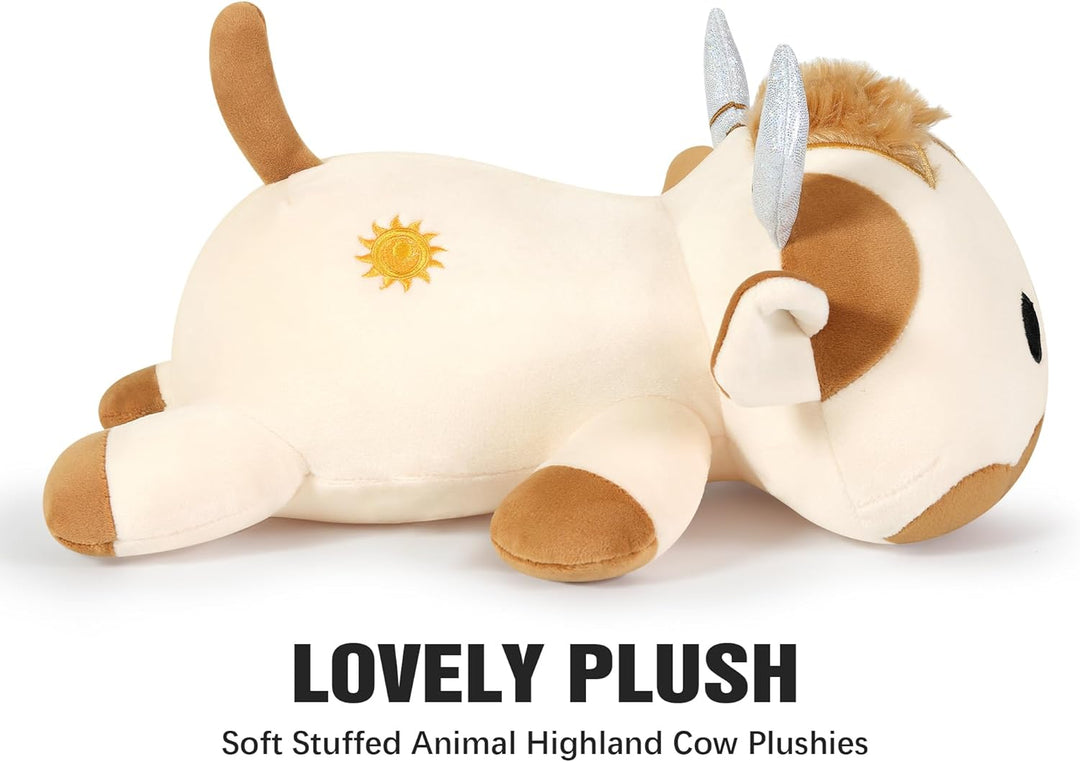 shownicer Plüschtier Kuh Kuscheltier Stofftier Kawaii Kuh Plüsch Kissen Spielzeug Milchkuh Plüsch Wu