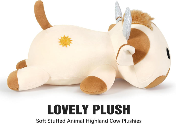 shownicer Plüschtier Kuh Kuscheltier Stofftier Kawaii Kuh Plüsch Kissen Spielzeug Milchkuh Plüsch Wu