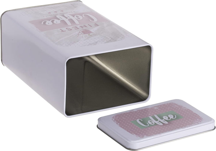 Set Retro Metall-Dose Blechdose Coffee, Tea & Sugar - Kaffeedose, Teedose, Zuckerdose mit Deckel (3-