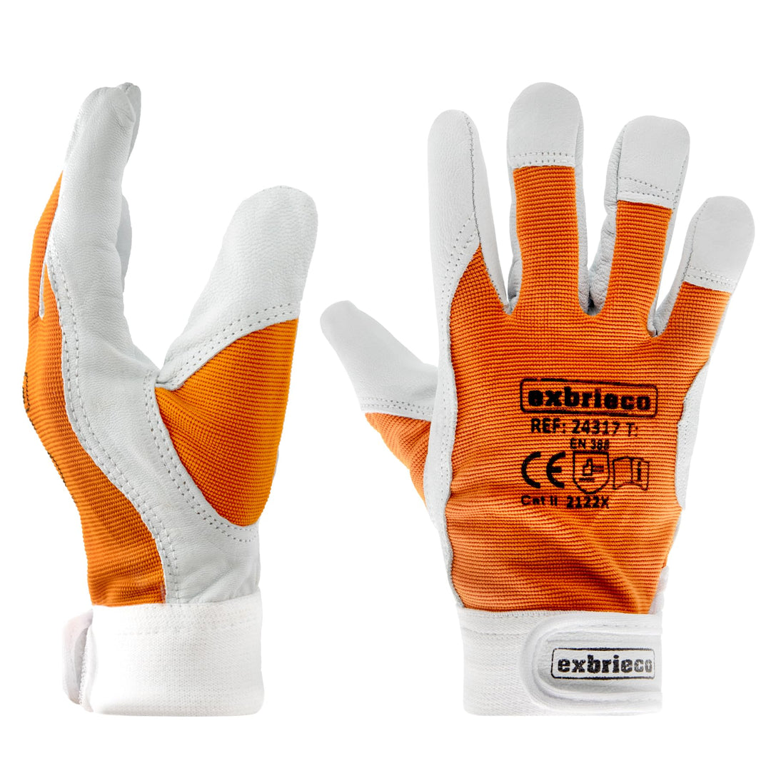 1, 3, 6 oder 12 Paar, Gartenhandschuhe aus Leder, Lammfellhandschuhe, Arbeitshandschuhe aus Leder, S