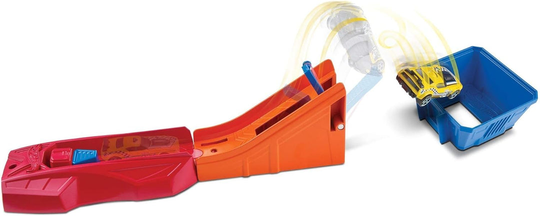 Hot Wheels Classic Stunt Super-Salto Set Schiffswerfer, Schiffswerfer