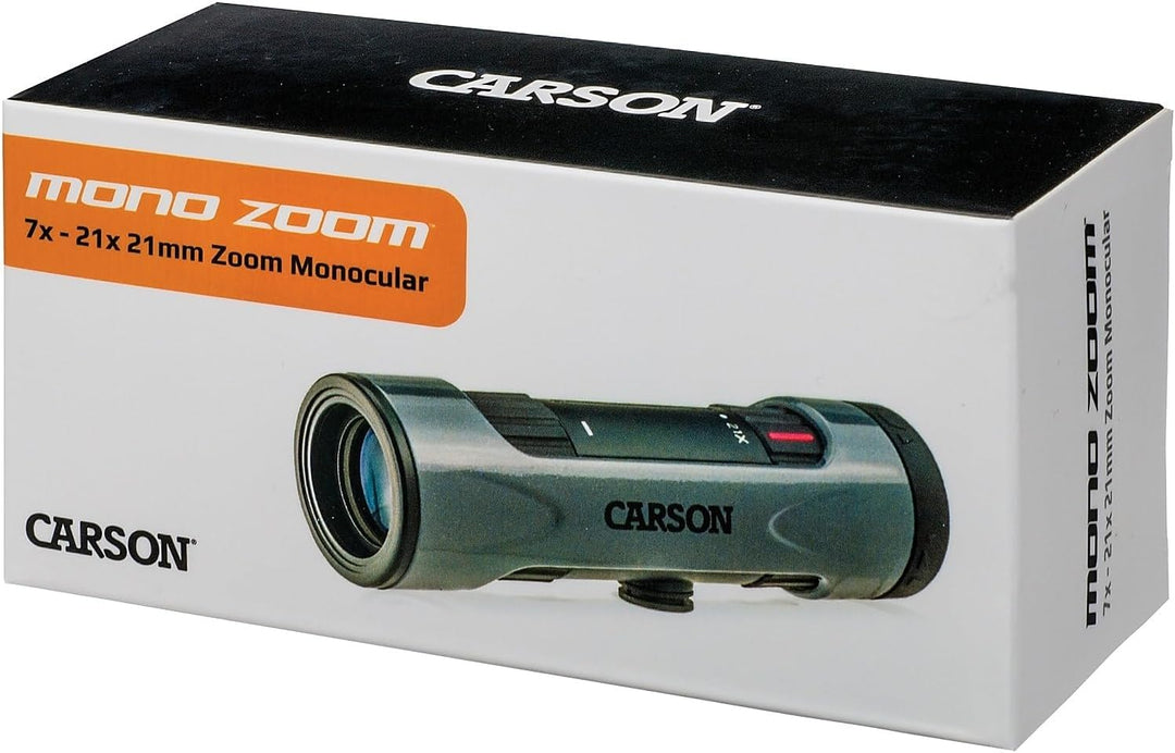 Carson MonoZoom 7x-21x Monokular mit Zoom Funktion und Vorrichtung zur Stativmontage (ZM-721) MonoZo