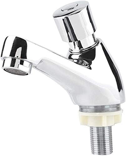 Waschtisch-Wasserhahn, verchromt, selbstschliessend, wassersparend, kreative Zeitverzögerung, Spülti