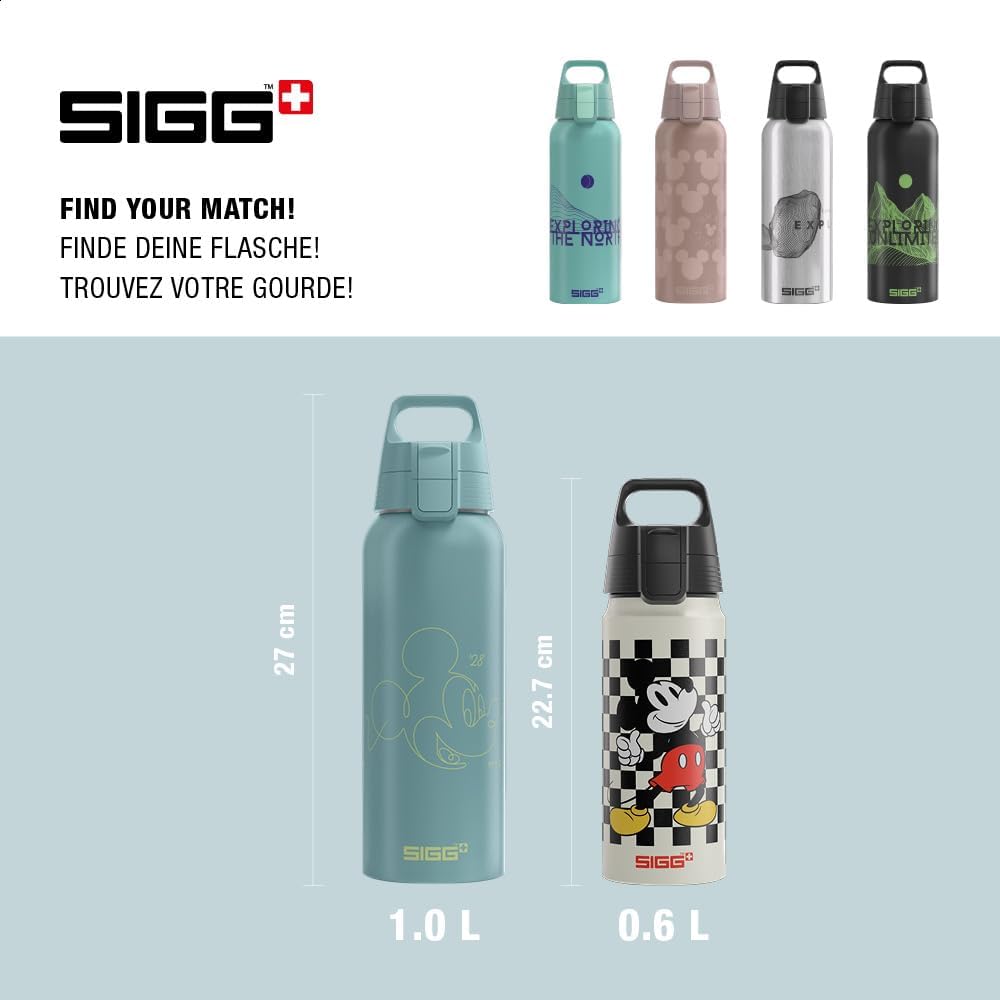 Sigg - Alu Trinkflasche - WMB ONE - Made in Switzerland - ClimatePartner Zertifiziert - Kohlensäure