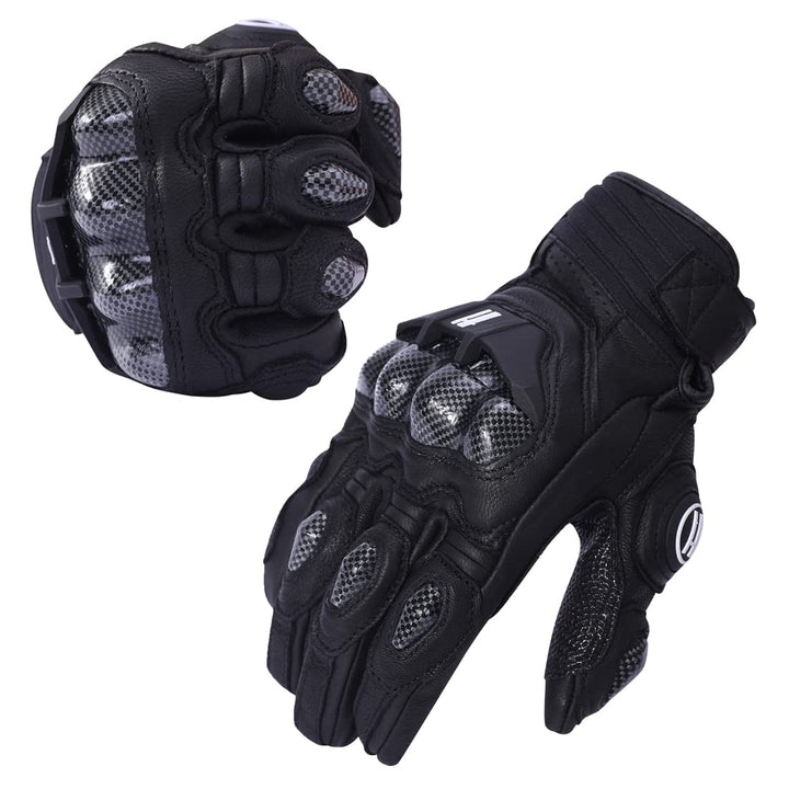 Harssidanzar Luftstrom Motorräderhandschuhe für Herren und Damen,Vollfinger Motorradfahren Powerspor