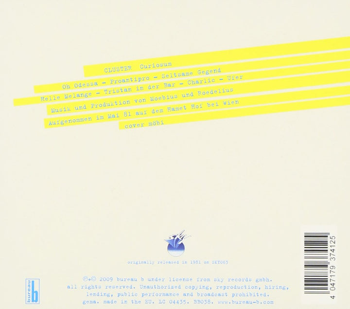 Curiosum, Audio-CD