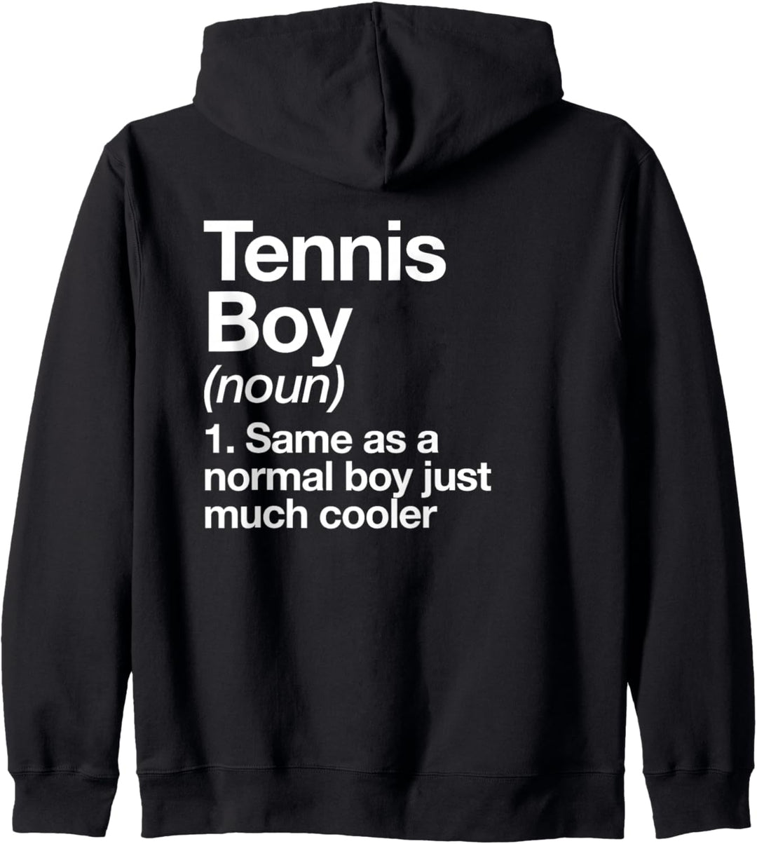 Tennis Junge Definition Lustiger Sport Kapuzenjacke