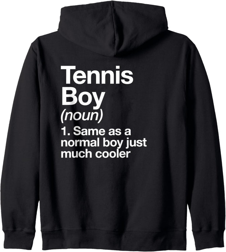 Tennis Junge Definition Lustiger Sport Kapuzenjacke