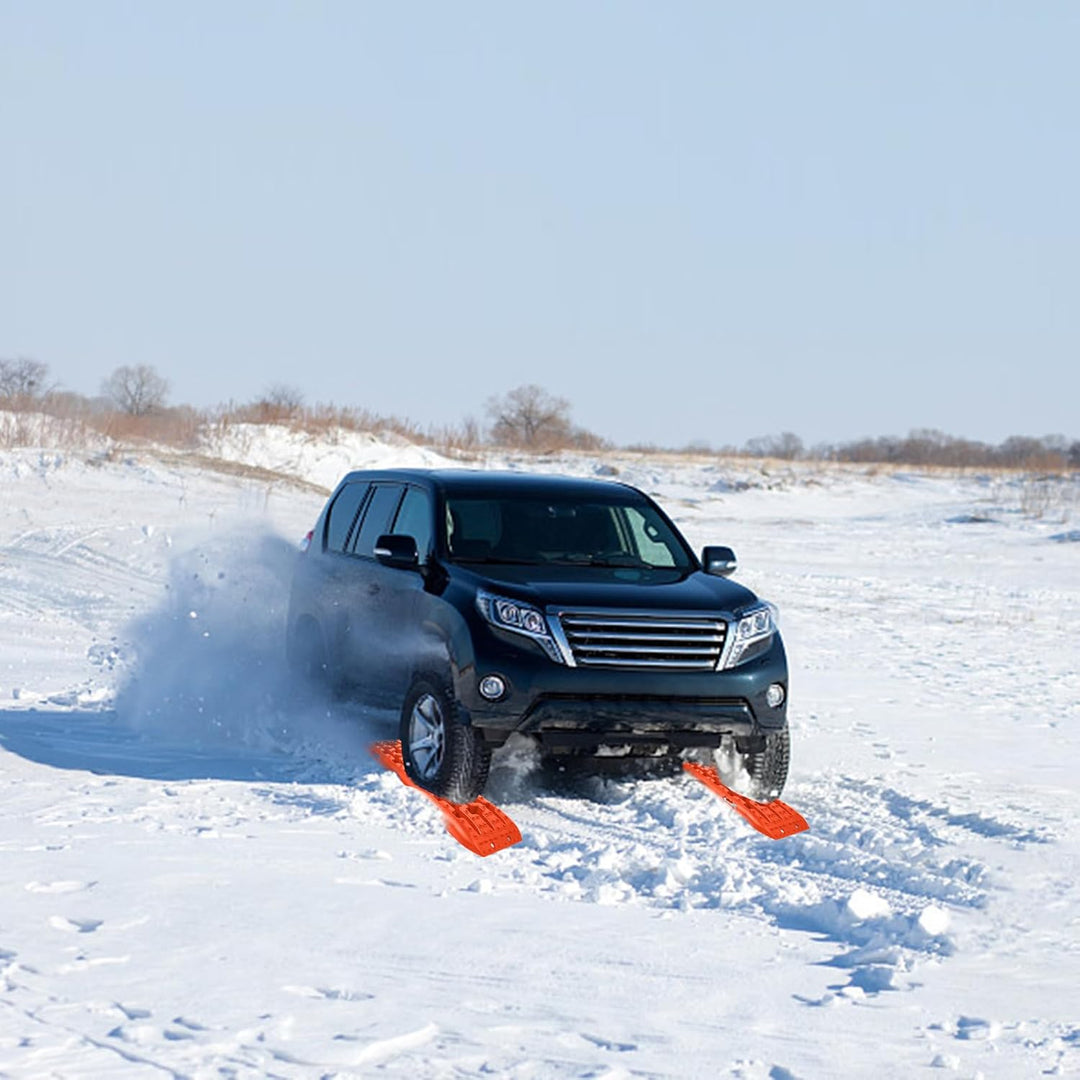FIVMEN Sandbleche 2 Stück Anfahrhilfe mit Aufbewahrungstasche Offroad Zubehör für Wohnmobil Geländew