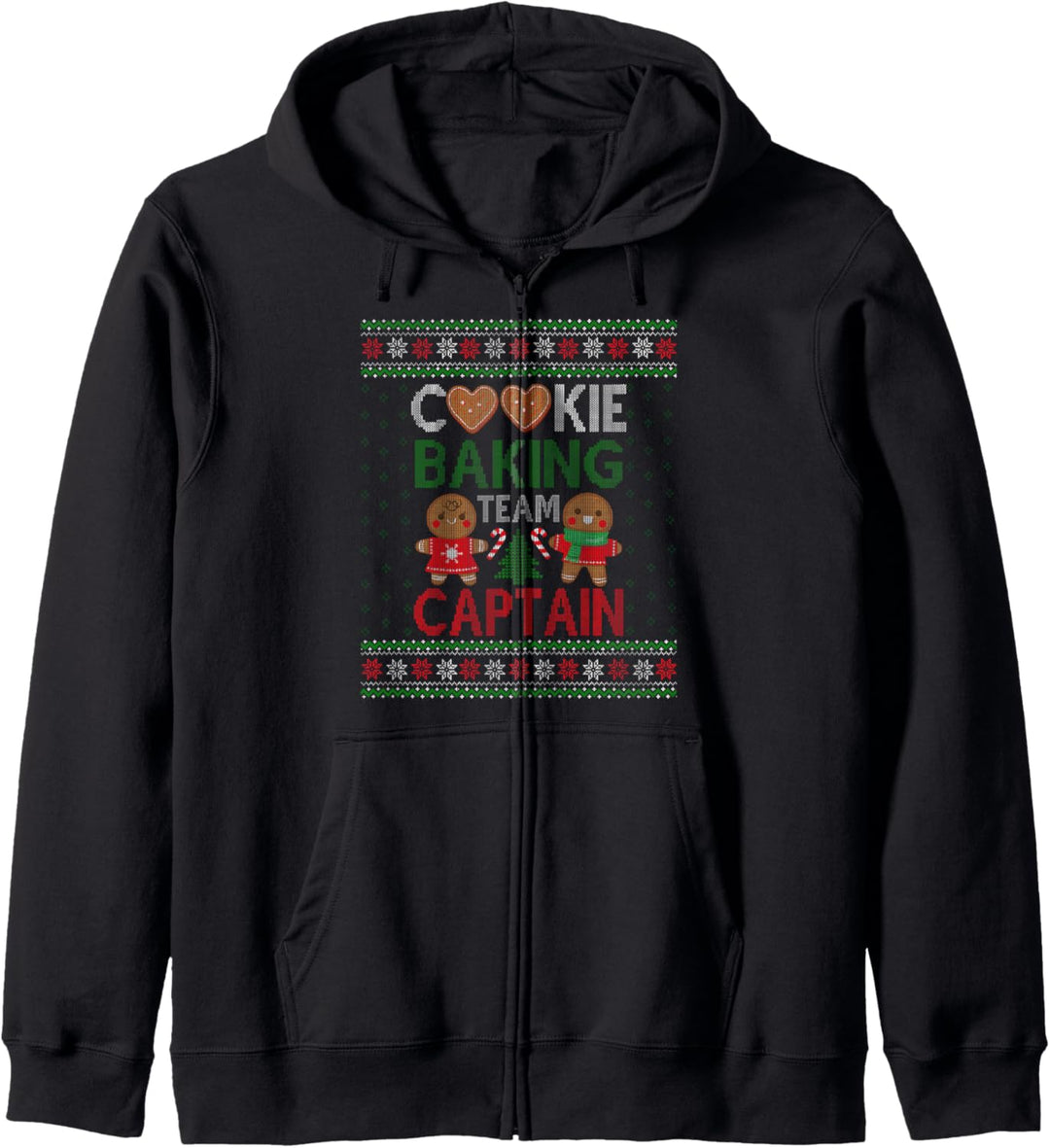 Christmas – Cookie Baking Team Captain Ugly Xmas Sweater Kapuzenjacke