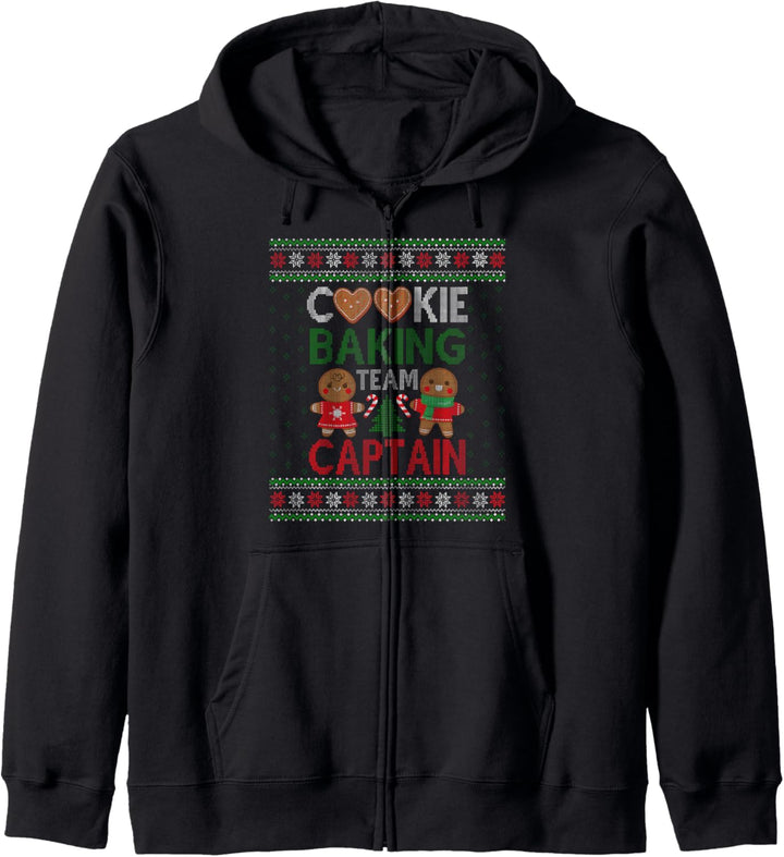 Christmas – Cookie Baking Team Captain Ugly Xmas Sweater Kapuzenjacke