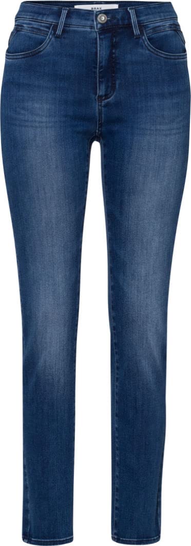 BRAX Damen Style Mary Five-Pocket-Hose in Winterlicher Qualität Jeans, 34W / 32L Used Regular Blue
