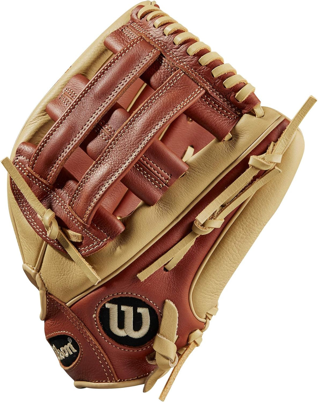 Wilson A500 Baseballhandschuh für Jugendliche Linke Hand Wurf Nützlichkeit 30,5 cm – Blond/Kupfer, L