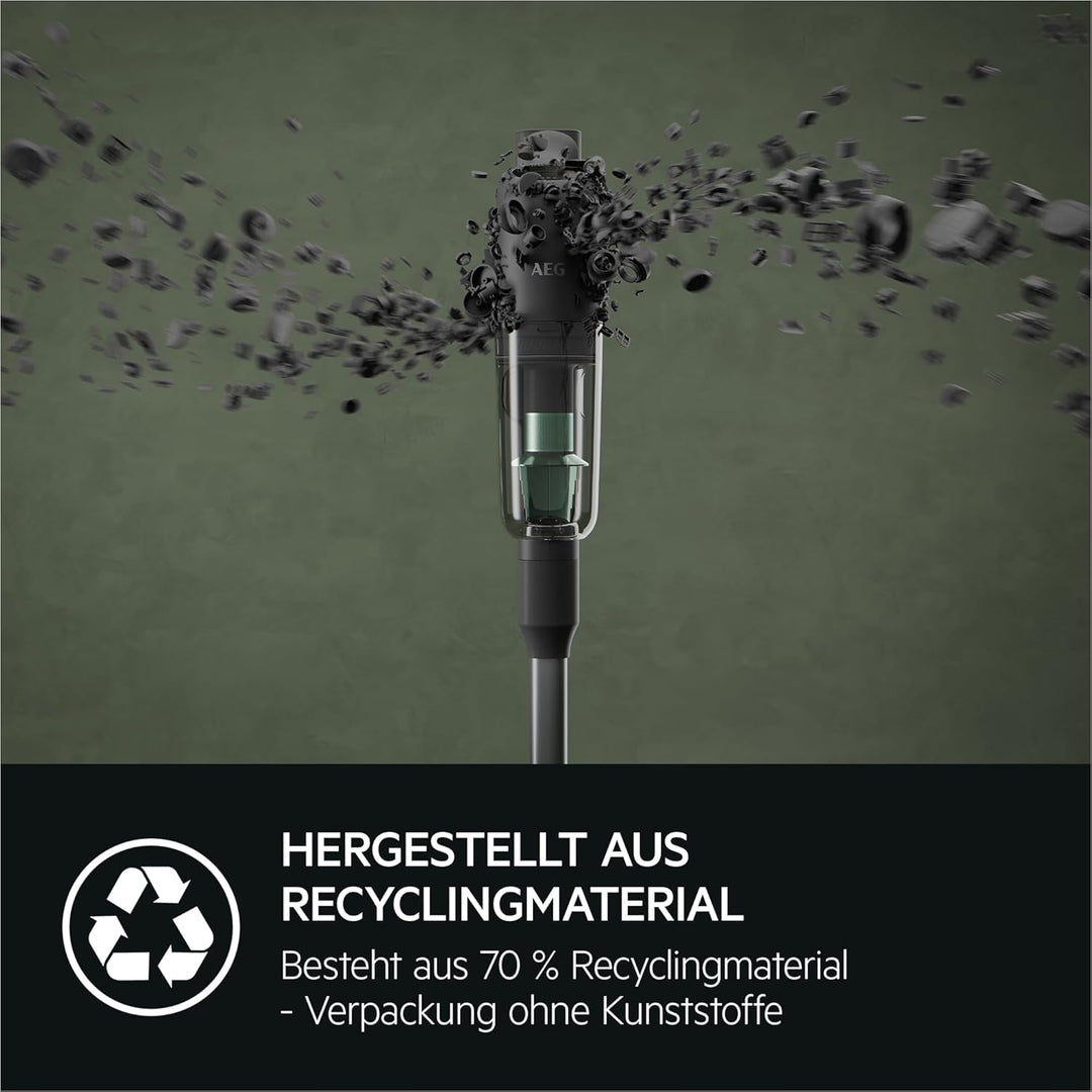 AEG ÖKO AP71UB14AM Akku Staubsauger kabellos & AZE155 PetPro+ Tierhaar Düse/stielstaubsauger beutell