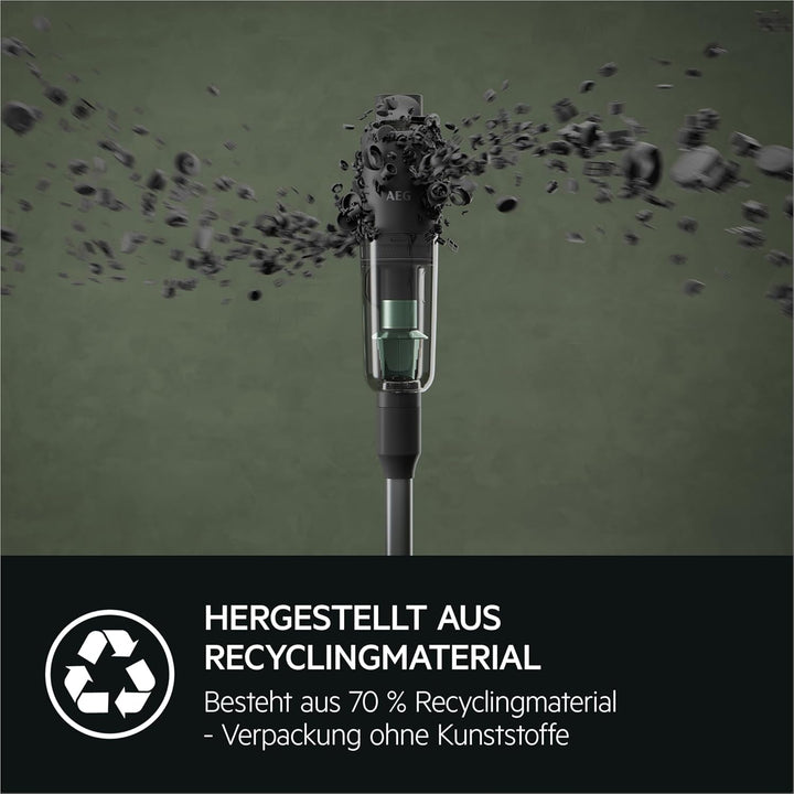 AEG ÖKO AP71UB14AM Akku Staubsauger kabellos & AZE155 PetPro+ Tierhaar Düse/stielstaubsauger beutell
