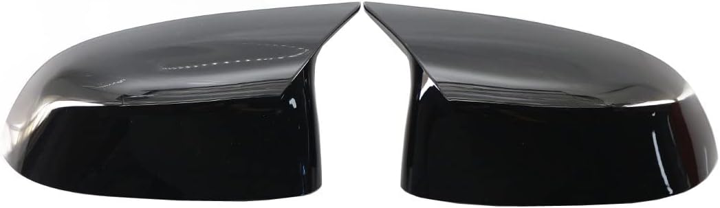 GSRECY Spiegel-Abdeckkappen im M-Stil, glänzend, Schwarz, für X3 X4 G01 G02 2018 2019 2020 2021, X5