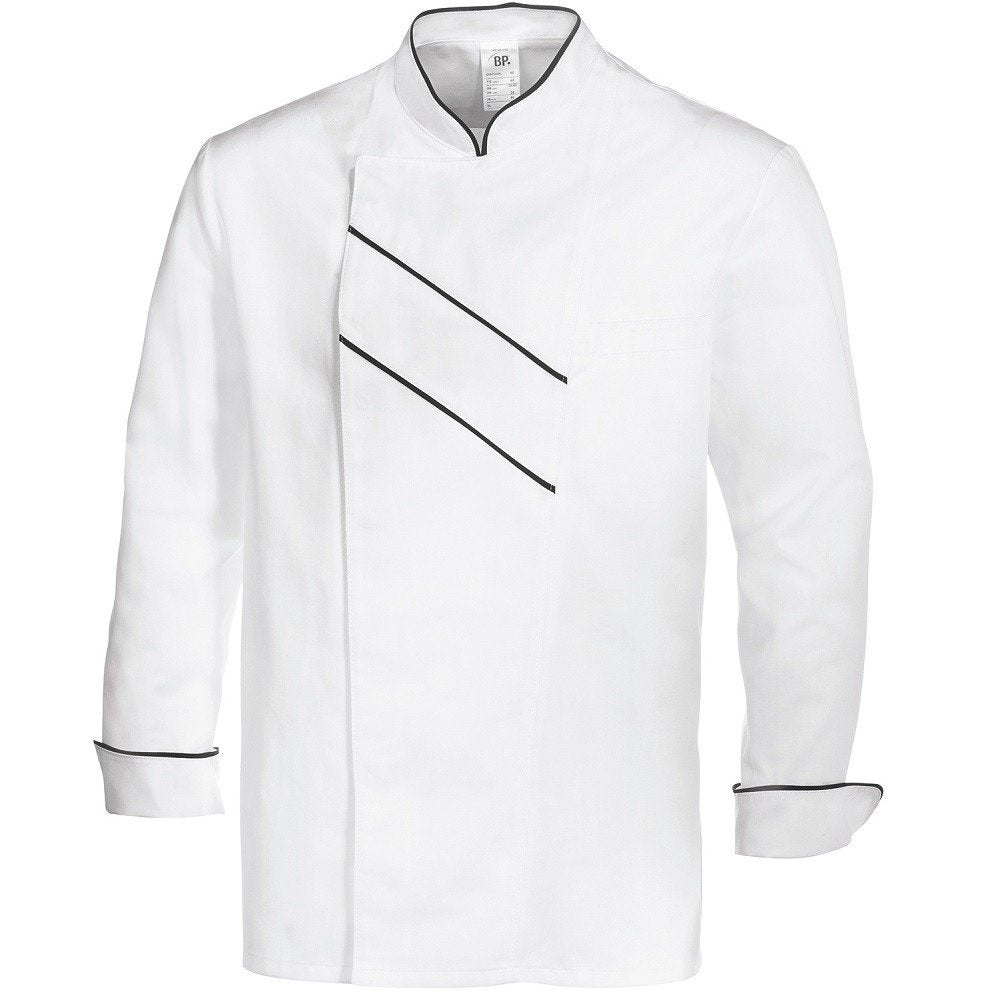 BP Gourmet 1538-400-2132 Kochjacke - Langarm - Mit Lüftungsschlitzen - Normale Passform - Grösse: 54