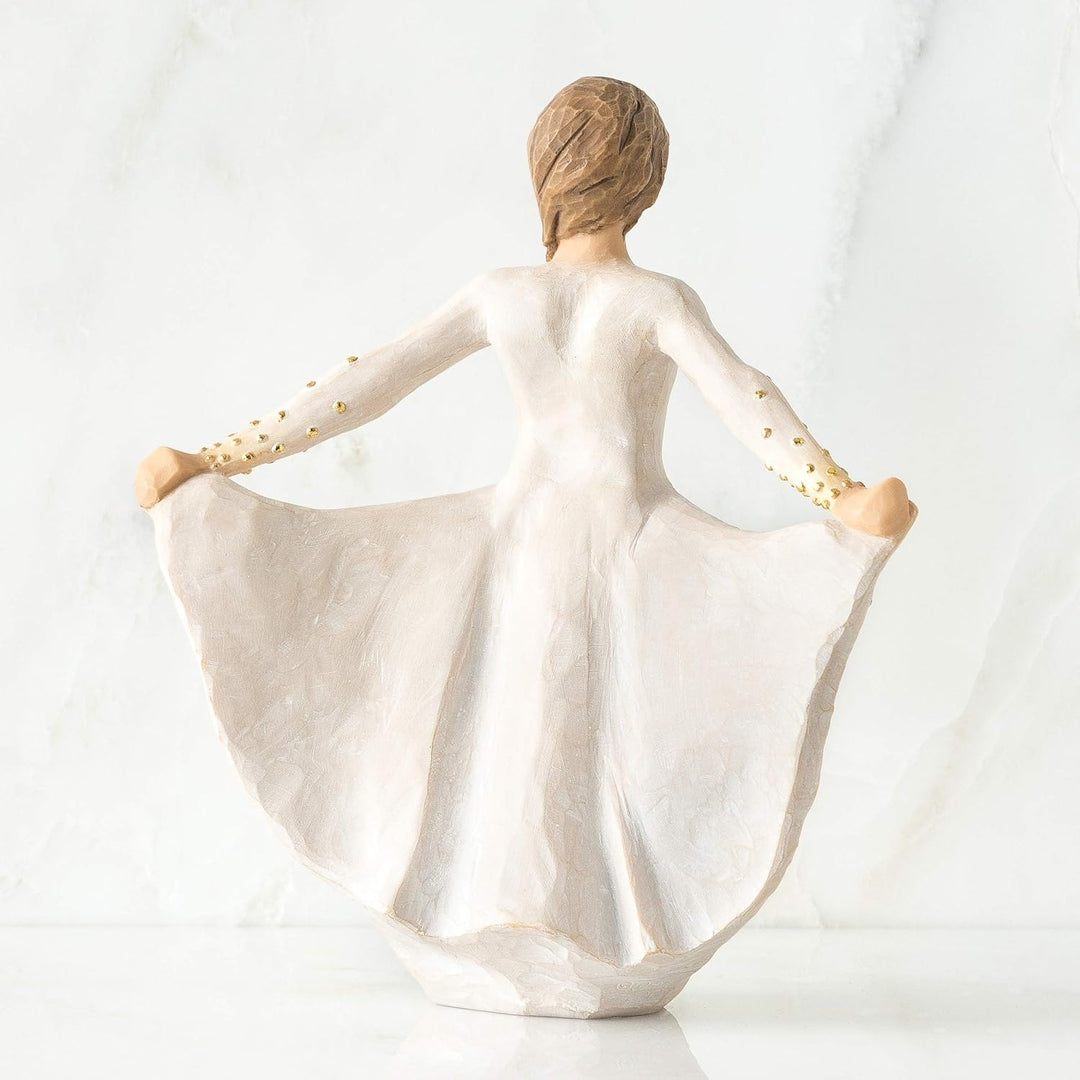 Willow Tree Butterfly Figurine, Resin, Cream, 65 x 145 x 165 cm, 1 Einheiten Einzelbett, Einzelbett