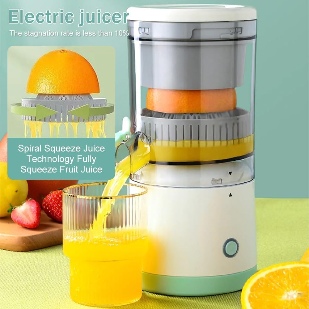 Zitronenpresse Elektrisch,Entsafter für Obst,Tragbare USB-Aufladung Orangenpresse für Orange, Zitron