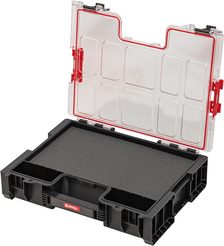 Qbrick System Werkzeugkoffer Werkzeugkasten Leer Werkzeugkiste PRO Organizer 300 MFI Schwarz Rot 450
