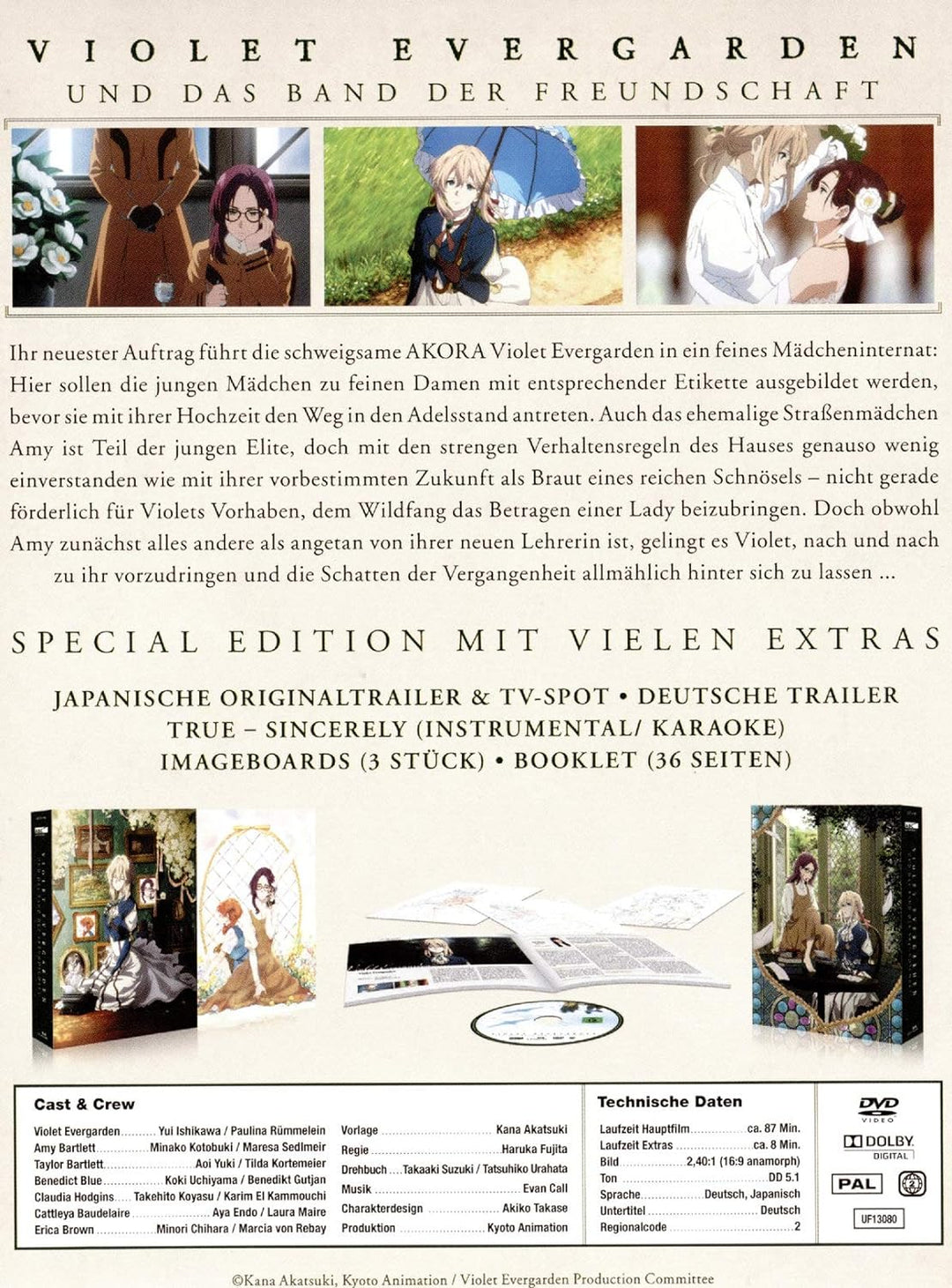 Violet Evergarden und das Band der Freundschaft (Limited Special Edition), DVD