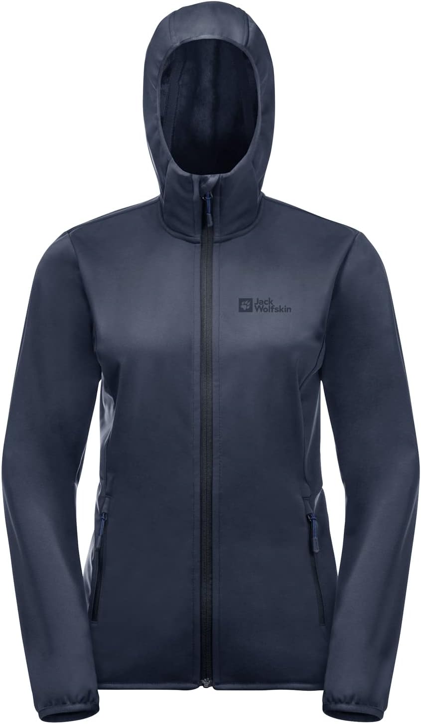 Jack Wolfskin Damen Windhain Hoody W Softshelljacke XXL night blue, XXL night blue