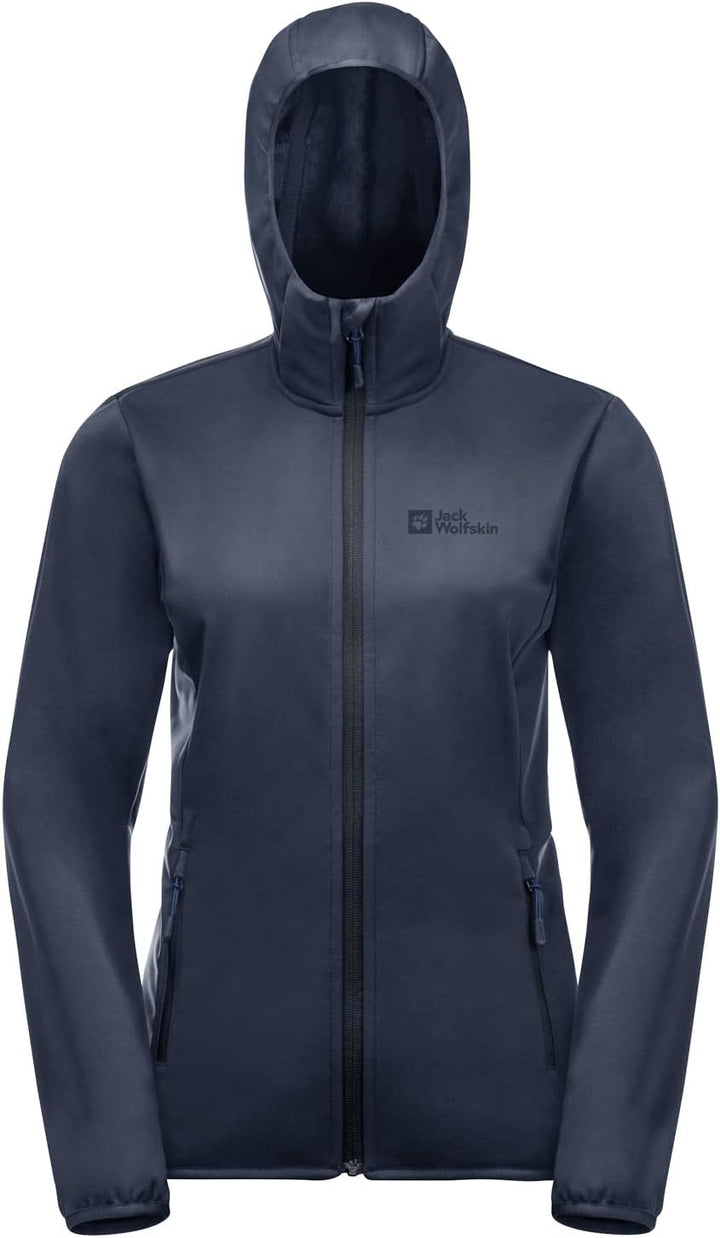 Jack Wolfskin Damen Windhain Hoody W Softshelljacke XXL night blue, XXL night blue