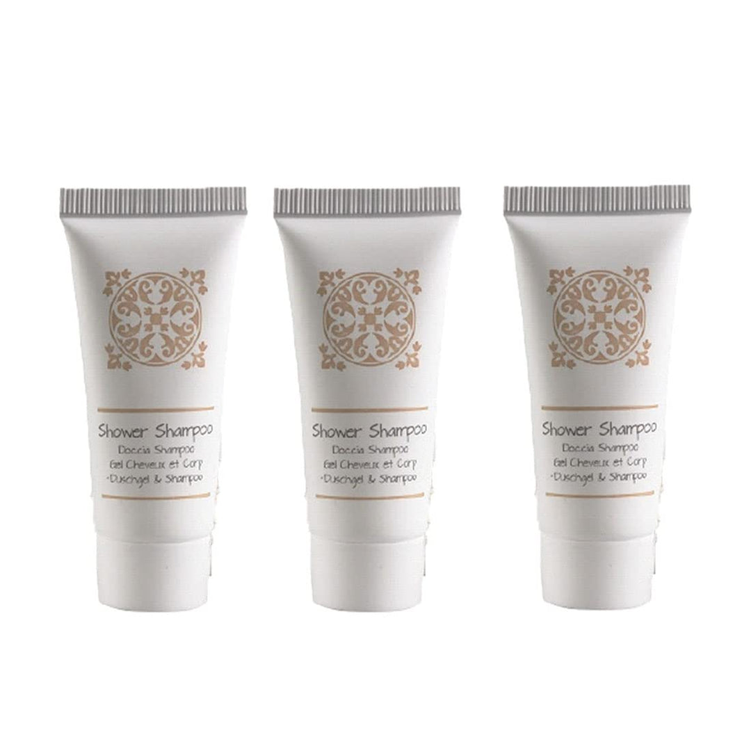 MAQA 100 Stück Einzeldosis-Dusche-Shampoo 25 ml, Hotel-Shampoo Duschgel, Courtesy Line Shower Shampo