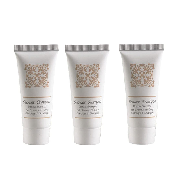 MAQA 100 Stück Einzeldosis-Dusche-Shampoo 25 ml, Hotel-Shampoo Duschgel, Courtesy Line Shower Shampo