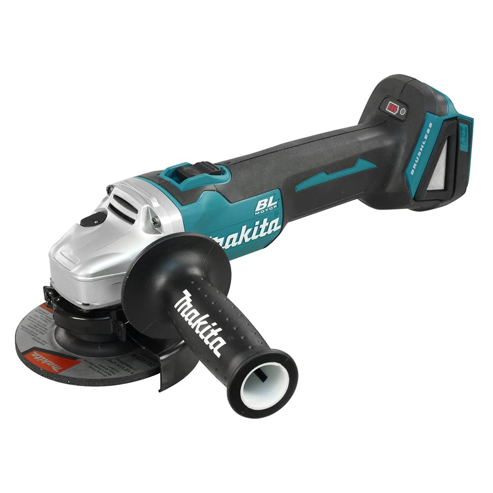 Makita DGA454Z Mini-Schleifmaschine, A, Betrieb mit Lithium-Ionen-Akku, 18 V, 115 mm, BL, nur Maschi