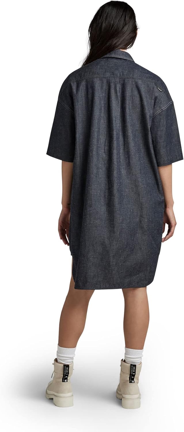 G-STAR RAW Damen Denim Shirt Kleid Dresses XS Blau (Stay Raw Denim D22987-d306-d926), XS Blau (Stay
