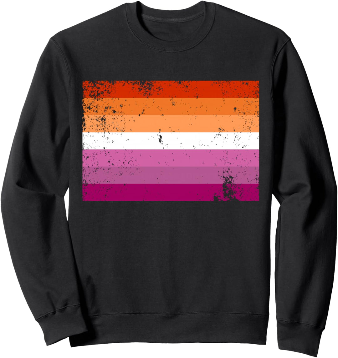 Lesbischer Stolz Flagge Sweatshirt