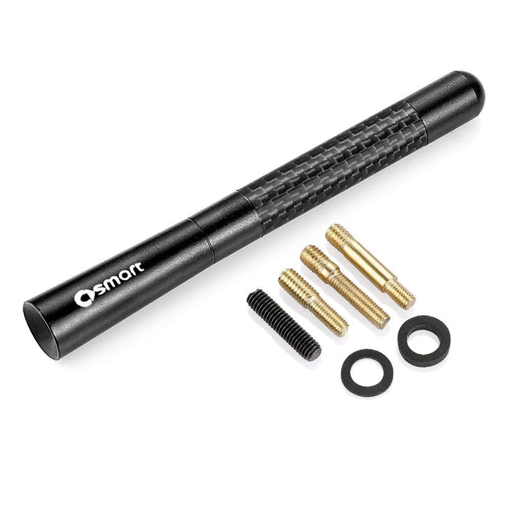 SHIFENG Radioantennenabdeckung für Smart Fortwo Forfour 451 453, 12 cm, Kohlefaser-Dekor