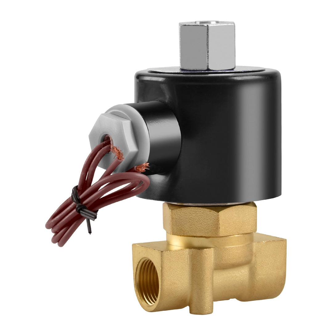 Heschen Elektrisches Magnetventil aus Messing, 2W-040-10K, PT3/8'', DC24V, Direktbetätigung für Wass