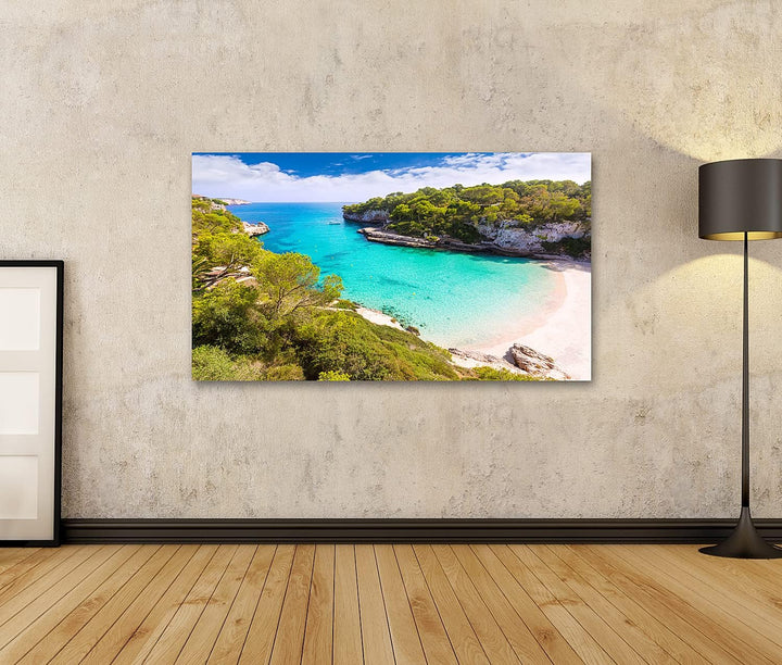 islandburner Bild auf Leinwand Mallorca Cala Llombards Santanyi Strand In Mallorca Balearen Spanien
