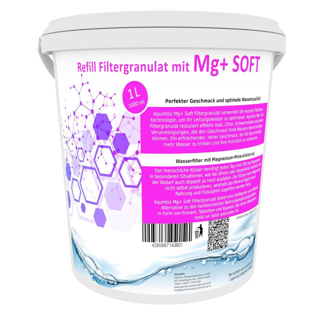 ReFill Filtergranulat mit Mg+ Ersatz für BWT Magnesium Mineralized und Aarke Enriched Mg+ Soft Filte