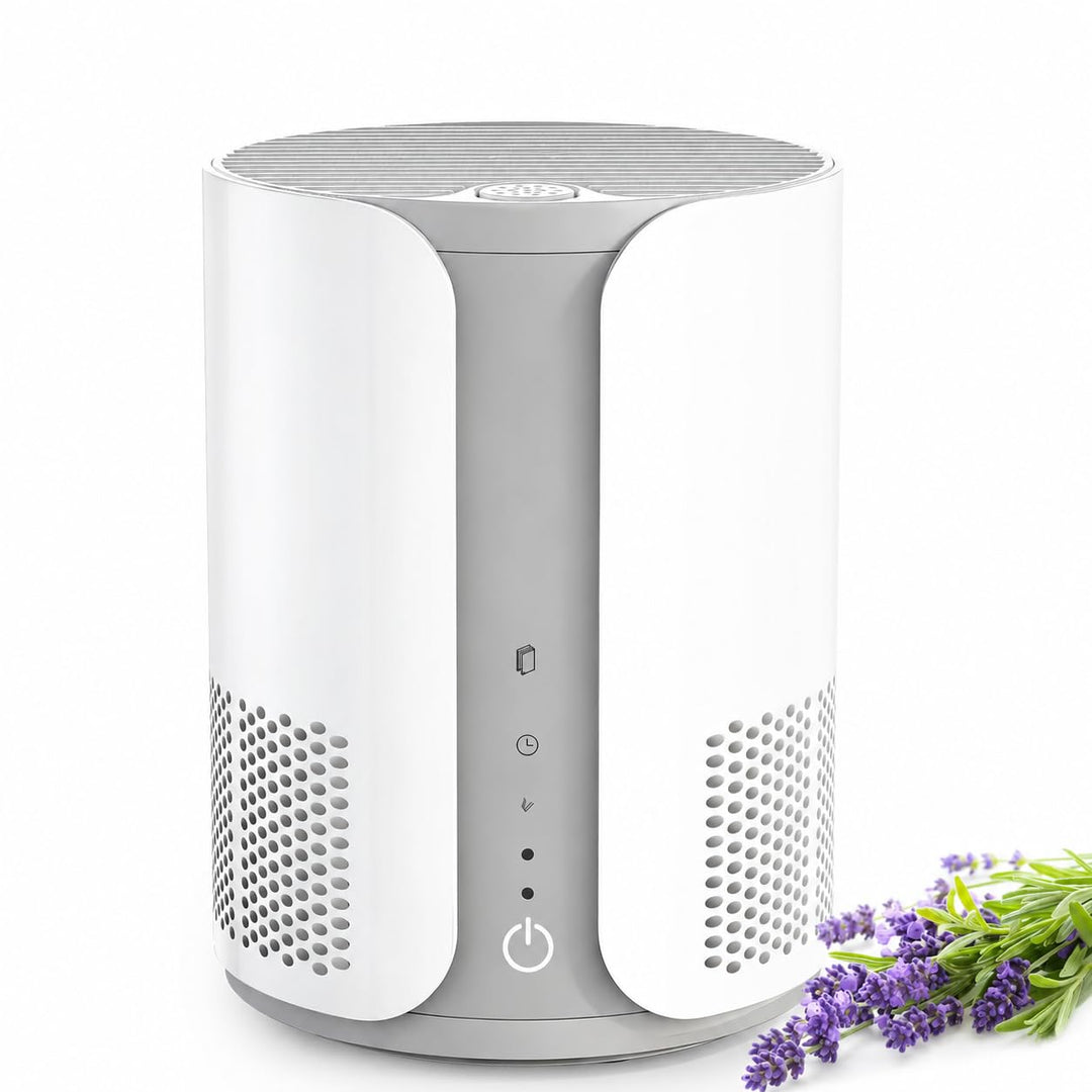 Luftreiniger mit H13-HEPA-Filter, 3 Stufen, Timer und Aromafach