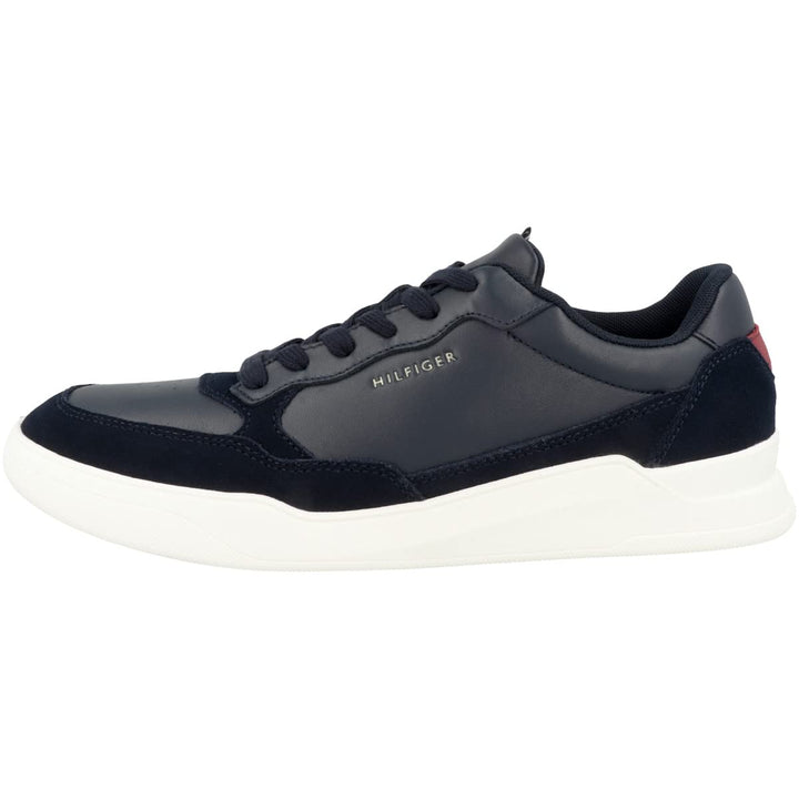 Tommy Hilfiger Herren Cupsole Sneaker Elevated Cupsole Leather Mix Schuhe 41 EU Desert Sky, 41 EU De