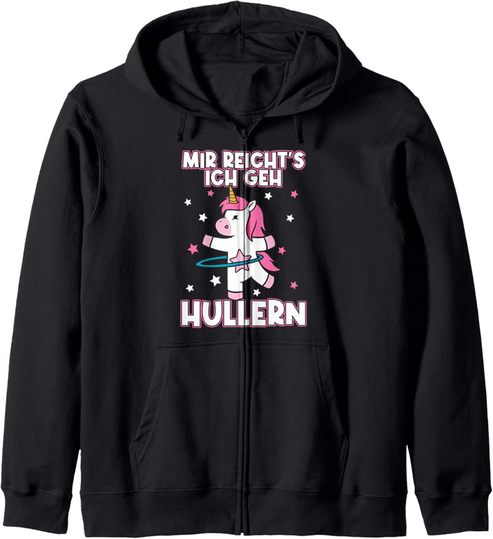 Hula Hoop Einhorn Sport Hoopings Mir reichts ich geh Hullern Kapuzenjacke