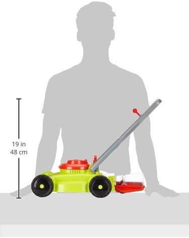 Simba Rasenmäher – Kinderspielzeug mit Auffangkorb, realistische Mähfunktion, stabile Kunststoffausf
