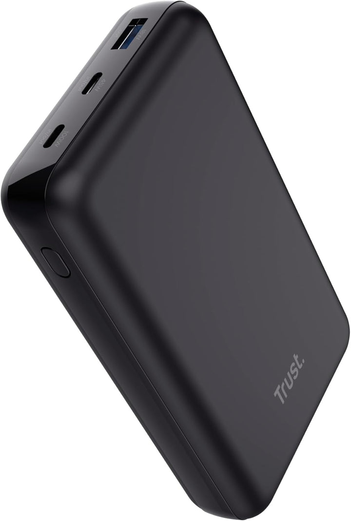 Trust Laro Laptop Powerbank 100W Schnelllade Power Bank 20000mAh 2X USB-C 1x USB-A, Powerstation Cha