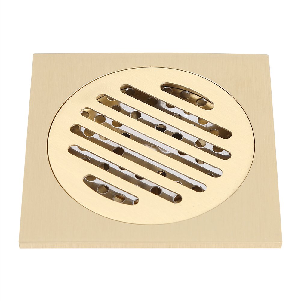 Quadratischer Bodenablauf Badezimmerdusche Abfallgitter Messing konstruiertes Sieb Home Attachment A