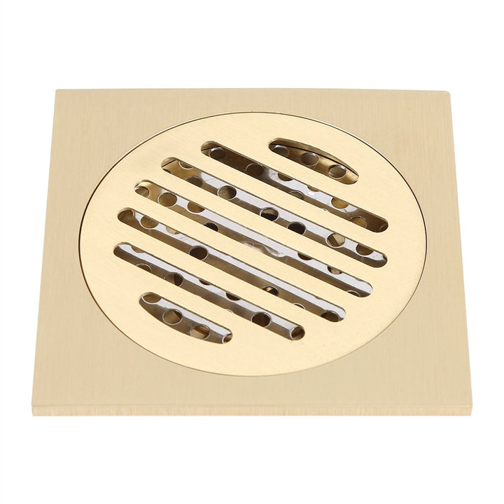Quadratischer Bodenablauf Badezimmerdusche Abfallgitter Messing konstruiertes Sieb Home Attachment A
