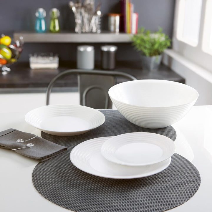 Luminarc Harena Abendessen Set Weiss 30 x 20 x 29,2 cm, Weiss 30 x 20 x 29,2 cm
