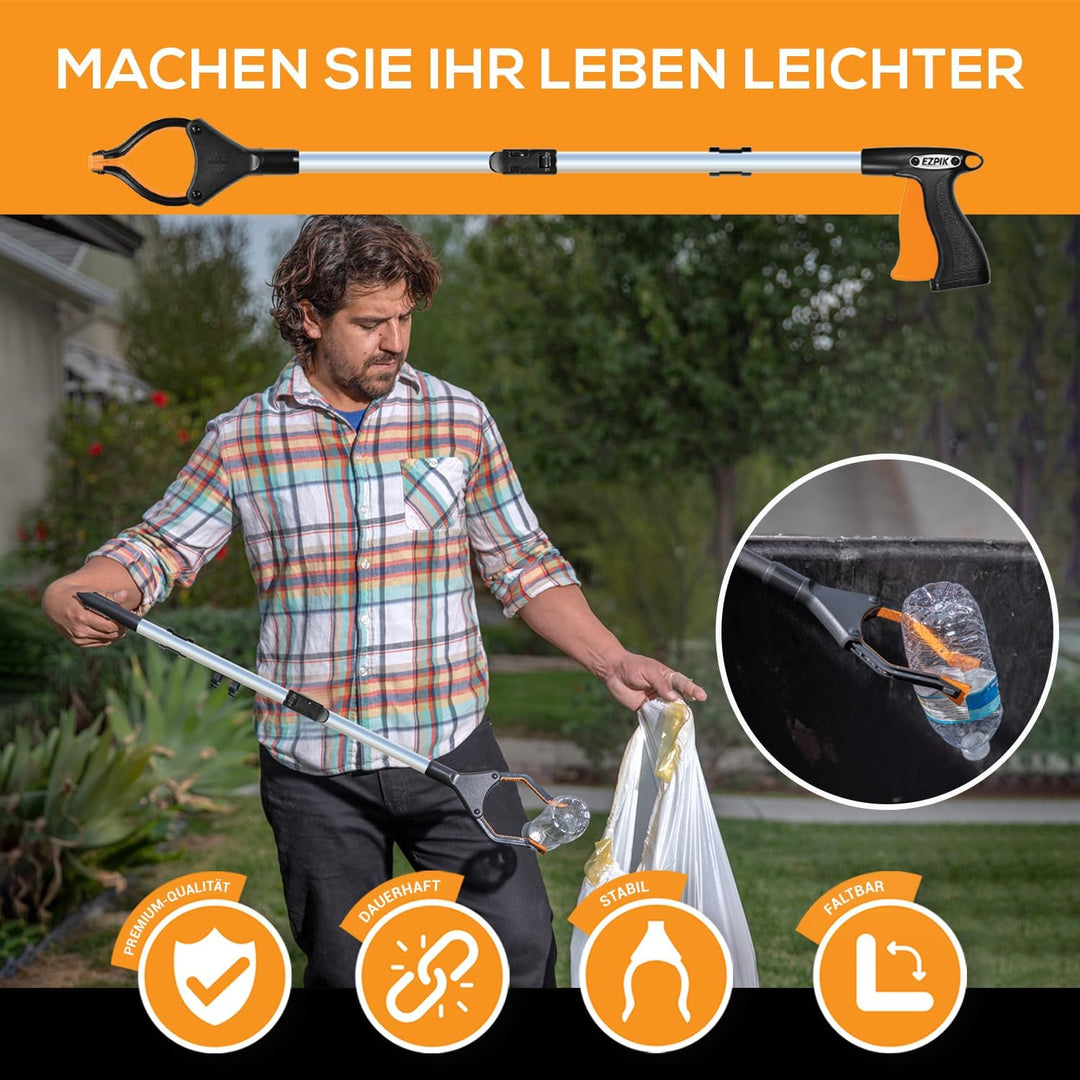 EZPIK 2 x 80 cm Greifer für Senioren mit Magnet-Greifarm, Robuste Greifzangen für Menschen mit Behin
