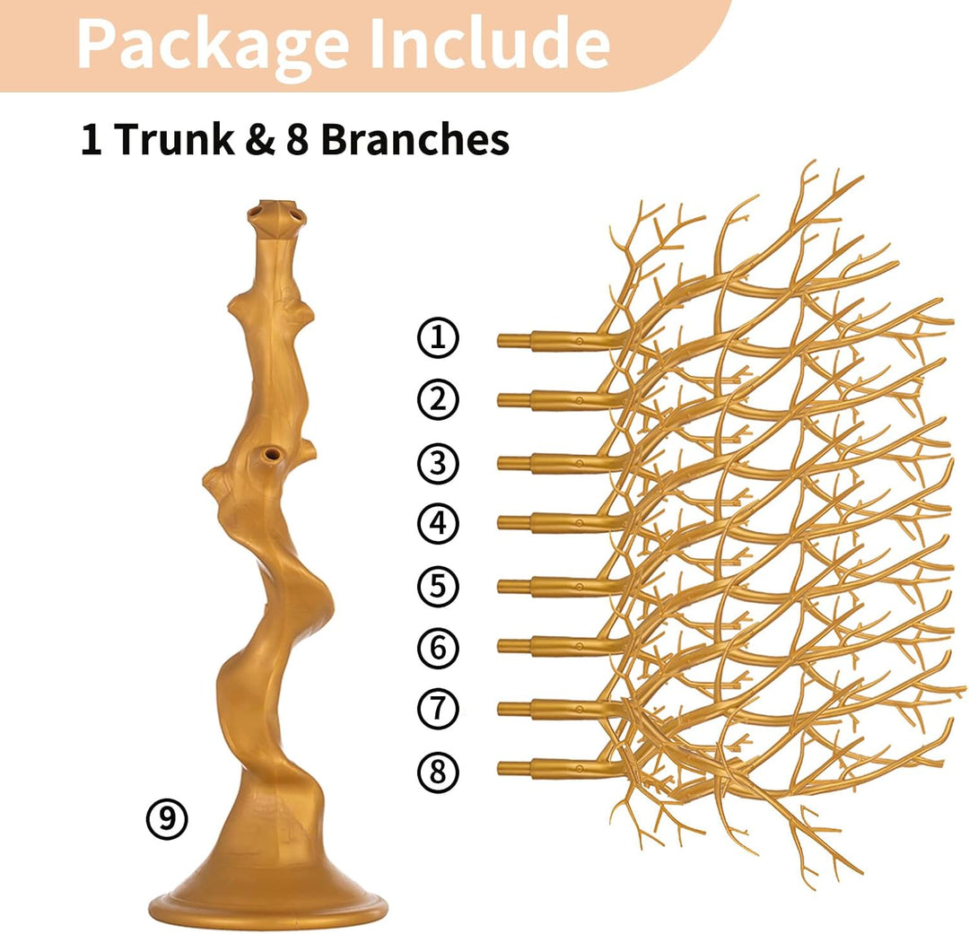 NUPTIO Künstlicher Weihnachtsbaum Gold Ornament-Anzeige Manzanita Baum 58cm Hoch Künstliche Wunschba