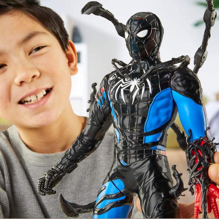 Marvel Spider-Man VenomVersus Spider-Man Farbwechsler Action-Figur mit Zubehör, Black