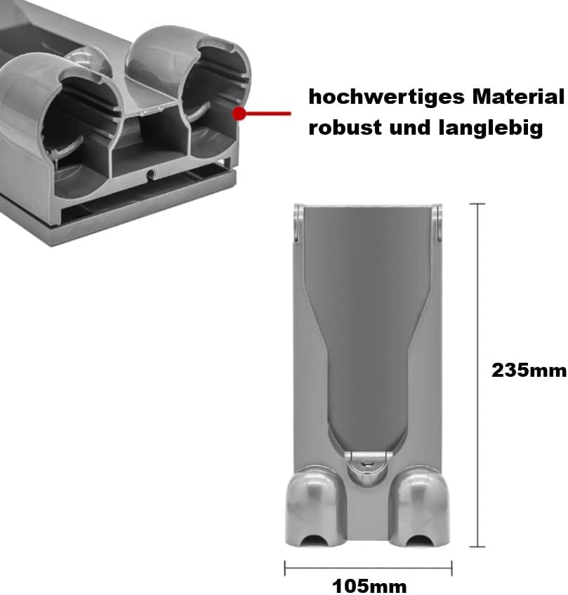 Trade-Shop Wandhalterung/Zubehörhalter/Basisstation kompatibel mit Dyson V15 Detect Absolute, SV14,