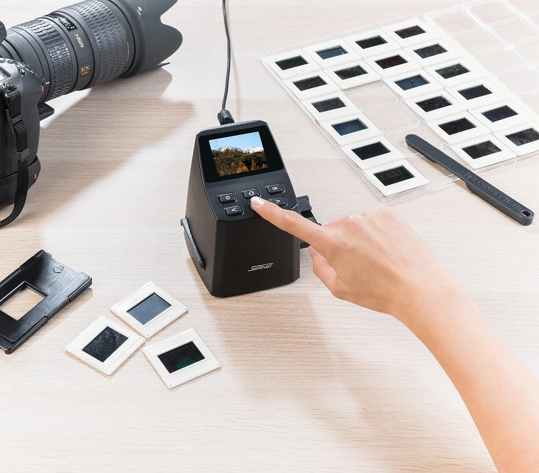 Somikon Negativscanner: Stand-Alone-Dia- und Negativ-Scanner mit 16-MP-Sensor, 4.920 DPI (Negativ- u
